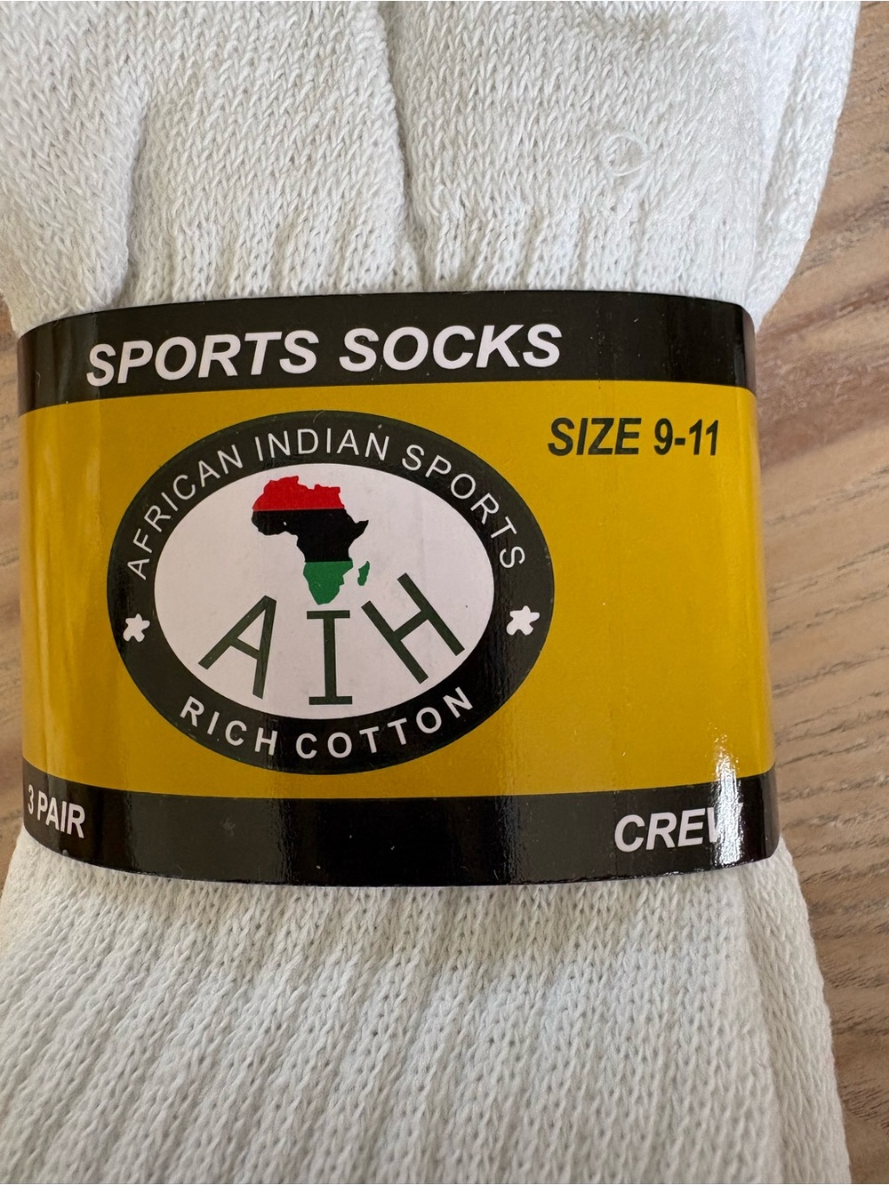 Crew Sports Socks - White (6 pair) - Picture 3 of 4